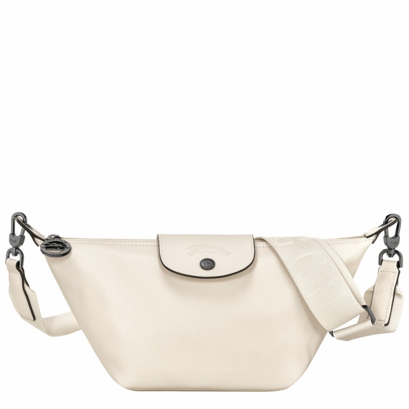 White Longchamp Le Pliage Xtra XS Women's Crossbody Bags